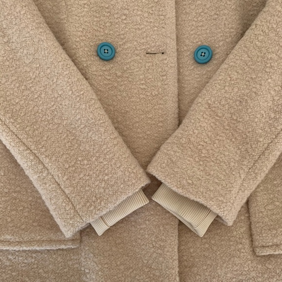 GANNI ecru wool coat - Picture 3 of 4